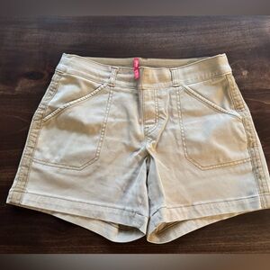 SPANX stretch twill Tan Shorts